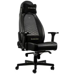 5 - Игровое кресло Noblechairs Icon, Искусственная кожа, Черный/Золотой