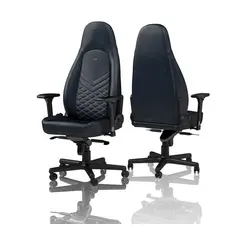 5 - Игровое кресло Noblechairs Icon, Натуральная кожа, Тёмно-Синий