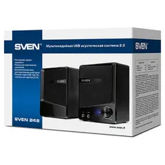 6 - Компьютерные колонки 2.0 SVEN "248", Чёрный