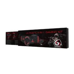 2 - Клавиатура, мышь, коврик для мыши и гарнитура Gembird GGS-UMG4-02,...