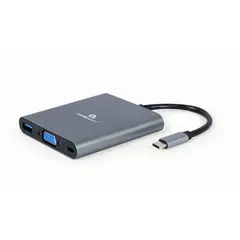 2 - Видеоадаптер Cablexpert A-CM-COMBO6-01, USB Type-C - VGA, HDMI, USB...
