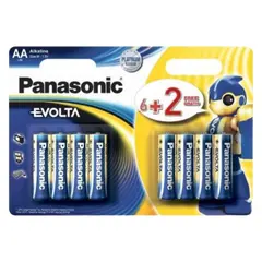 3 - Батарейки Panasonic LR6EGE, AA, 8шт.