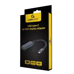 5 - Видеоадаптер Cablexpert A-USB3C-VGA-01, USB Type-C (M) - VGA D-Sub...