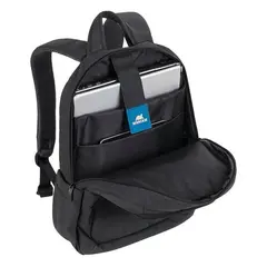 2 - 16"/15" NB backpack - RivaCase 7560 Canvas Black Laptop, Fits devices...