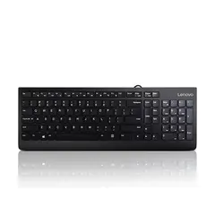 4 - Клавиатура Lenovo 300 USB, Проводное, Чёрный