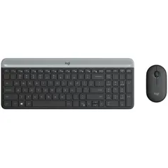 2 - Клавиатура и мышь Logitech MK470, Беспроводное, Графитовый