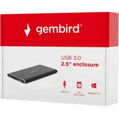4 - Внешний корпус Gembird EE2-U3S-4, Чёрный (EE2-U3S-4)