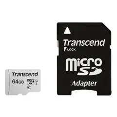 2 - Карта памяти Transcend MicroSDXC Class 10, 64Гб (TS64GUSD300S-A)