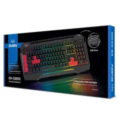 2 - Клавиатура SVEN KB-G8800, Проводное, Чёрный