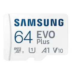 2 - Карта памяти Samsung EVO Plus MicroSD, 64Гб (MB-MC64KA/RU)