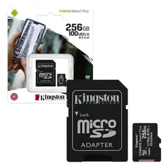 6 - Карта памяти Kingston Canvas Select+, 256Гб (SDCS2/256GB)