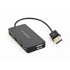 2 - USB-концентратор Gembird UHB-U2P4-04, Чёрный