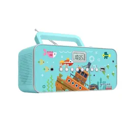 5 - Портативное радио MUSE M-29 KB, Бирюзовый