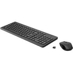 2 - Клавиатура и мышь HP 300, Беспроводное, Чёрный