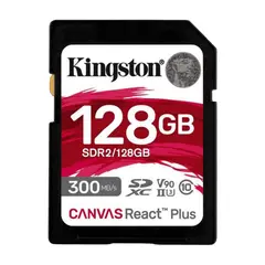 3 - Карта памяти Kingston Canvas React Plus, 128Гб (SDR2/128GB)