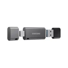 6 - USB Flash накопитель Samsung DUO Plus, 256Гб, Серый/Чёрный