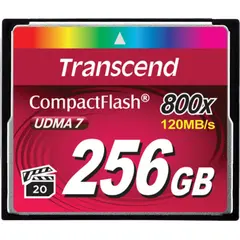 2 - Карта памяти Transcend CompactFlash 800, 256Гб (TS256GCF800)