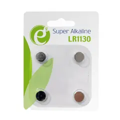 5 - Дисковые батарейки Energenie EG-BA-LR1130-01, LR1130, 48мА·ч, 4шт.