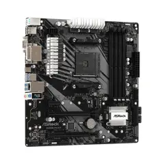 6 - Материнская плата ASRock B450M PRO4-F, AM4, AMD B450, Micro-ATX