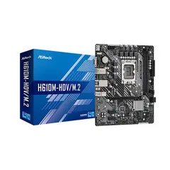 6 - Материнская плата ASRock H610M-HDV/M.2, LGA1700, Intel H610, Micro-ATX