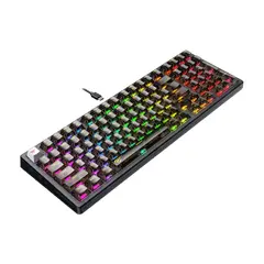 3 - Клавиатура Havit KB875L, Проводное, Прозрачный