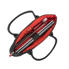 3 - Сумка для ноутбука RivaCase Orly, 15.6", Полиэстер, Чёрный