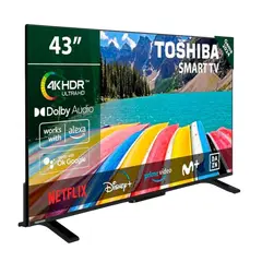 4 - 43" LED SMART Телевизор Toshiba 43UV2463DG, 3840x2160 4K UHD, VIDAA U...