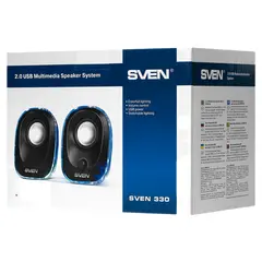 2 - Компьютерные колонки 2.0 SVEN "330", Чёрный
