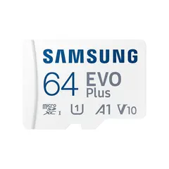 2 - Карта памяти Samsung EVO Plus MicroSD, 64Гб (MB-MC64KA/APC)
