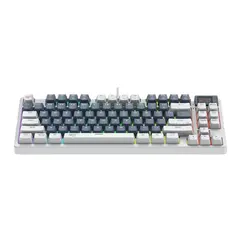 4 - Клавиатура Havit KB884L, Проводное, Белый/Синий