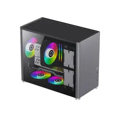 5 - Компьютерный корпус Gamemax SPARK, Mini-Tower, Без блока питания, Серый