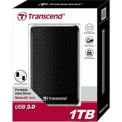 5 - Внешний портативный жесткий диск Transcend StoreJet 25A3, 1 ТБ,...