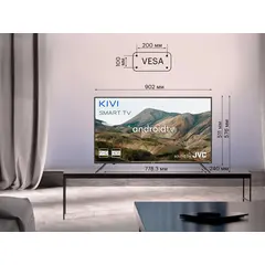 2 - 40" LED SMART Телевизор KIVI 40F740LB, 1920x1080 FHD, Android TV, Чёрный