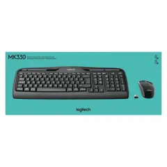 6 - Клавиатура и мышь Logitech MK330, Беспроводное, Чёрный