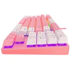 5 - Клавиатура Havit KB512L, Проводное, Розовый/Белый