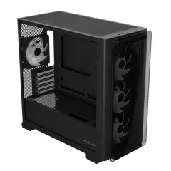 2 - Компьютерный корпус ASUS A23 PLUS TG ARGB, Mini-Tower, Чёрный