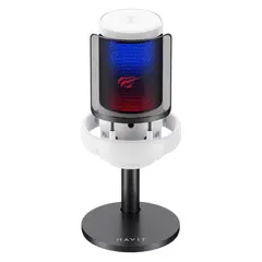 4 - Игровой Микрофон Havit GK50, Проводной, Белый