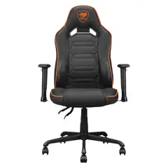 3 - Игровое кресло Cougar Fusion S, ПВХ Кожа, Черный | Оранжевый