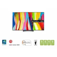 2 - 65" OLED SMART Телевизор LG OLED65C24LA, 3840x2160 4K UHD, webOS, Чёрный