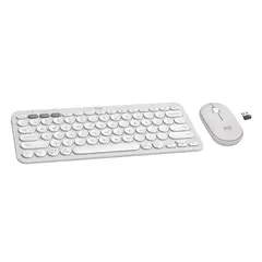2 - Клавиатура и мышь Logitech Pebble 2 Combo, Беспроводное, Белый