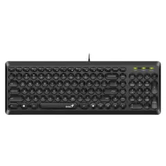 6 - Клавиатура Genius SlimStar Q200, Проводное, Чёрный
