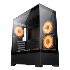 5 - Компьютерный корпус Gamemax VISTA, Midi-Tower, Без блока питания, Чёрный