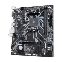 2 - Материнская плата Gigabyte B450M H, AM4, AMD B450, Micro-ATX