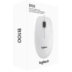 4 - Мышь Logitech B100, Белый
