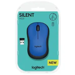 4 - Беcпроводная мышь Logitech M220, Синий