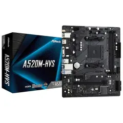 6 - Материнская плата ASRock A520M-HVS, AM4, AMD A520, Micro-ATX