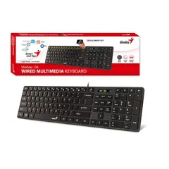 6 - Клавиатура Genius SlimStar 126, Проводное, Чёрный