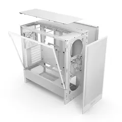 6 - Компьютерный корпус NZXT H5 Flow, Midi-Tower, Без блока питания, Белый
