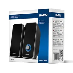2 - Компьютерные колонки 2.0 SVEN "325", Чёрный