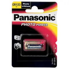 3 - Батарейки Panasonic CR-123AL, CR123A, 1шт.